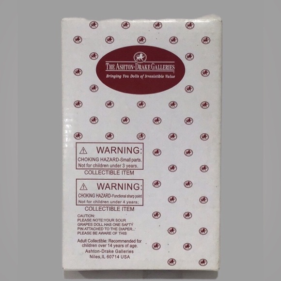 NIB Ashton-Drake Galleries “Sour Grapes” Miniature 5” Doll, Collectible - Picture 5 of 8